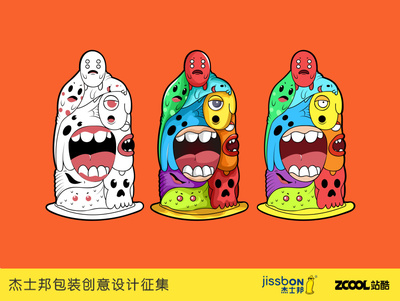 杰士邦创意涂鸦 浪荡痞子主题原创平面设计